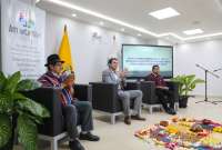 El Ministerio de Inclusión entregó un predio a la Universidad Amawtay Wasi. 