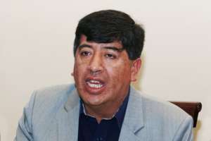 Patrcio Padilla, presidente del Frente de Taxistas del Azuay. Foto: Fernando Machado/El Tel&eacute;grafo