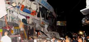 Imagen de destrozos registrados en Manta, Manab&iacute;