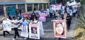Familiares de desaparecidos marcharon al centro de Quito