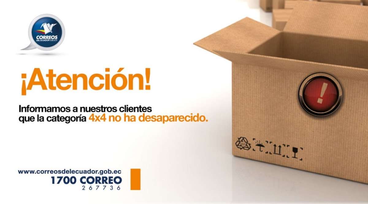 Correos del Ecuador aclara que servicio 4x4 no ha desaparecido