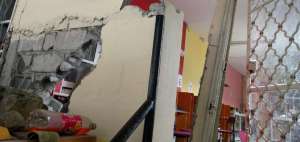 Decenas de viviendas en Chunchi resultaron afectadas tras el sismo. 