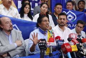 Yaku Pérez, quien también fue candidato en las elecciones de 2021, señaló que le motiva &quot;el proyecto por la vida&quot;.