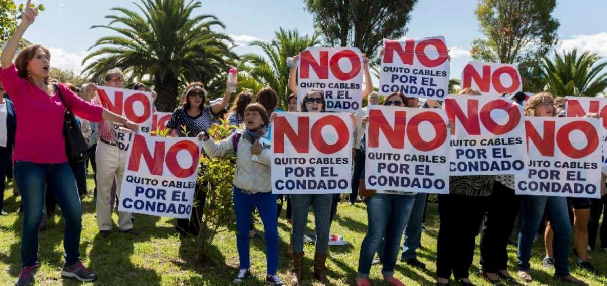 Moradores del noroccidente presentaron una acci&oacute;n de protecci&oacute;n por Quitocables