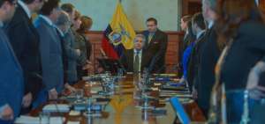La fuga el exsecretario de Comunicaci&oacute;n, Fernando Alvarado, convoc&oacute; a las autoridades de las funciones del Estado a una reuni&oacute;n urgente, en el Palacio de Carondelet.