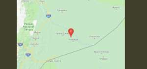 Ubicaci&oacute;n del movimiento tel&uacute;rico en la localidad de Macas. 