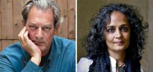 El escritor estadounidense Paul Auster (izq) abri&oacute; este a&ntilde;o el Sal&oacute;n de Literatura en la Feria Internacional del Libro de Guadalajara y ley&oacute; &lsquo;Los huesos de Poe&rsquo;. Hace veinte a&ntilde;os Arundhati Roy se dio a conocer mundialmente con su  novela El dios de las peque&ntilde;as cosas que se convirti&oacute; en best seller.