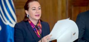Mar&iacute;a Fernanda Espinosa, ministra de Relaciones Exteriores.      