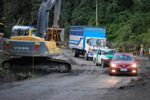 En 3 semanas se habilitar&aacute; tramo vial Julio Andrade-La Bonita, afectado por derrumbes