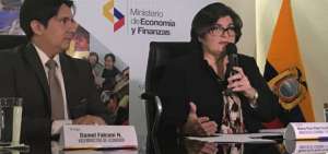 La ministra de Finanzas, Mar&iacute;a Elsa Viteri, dijo que la explicaci&oacute;n del programa se har&aacute; en tres partes.