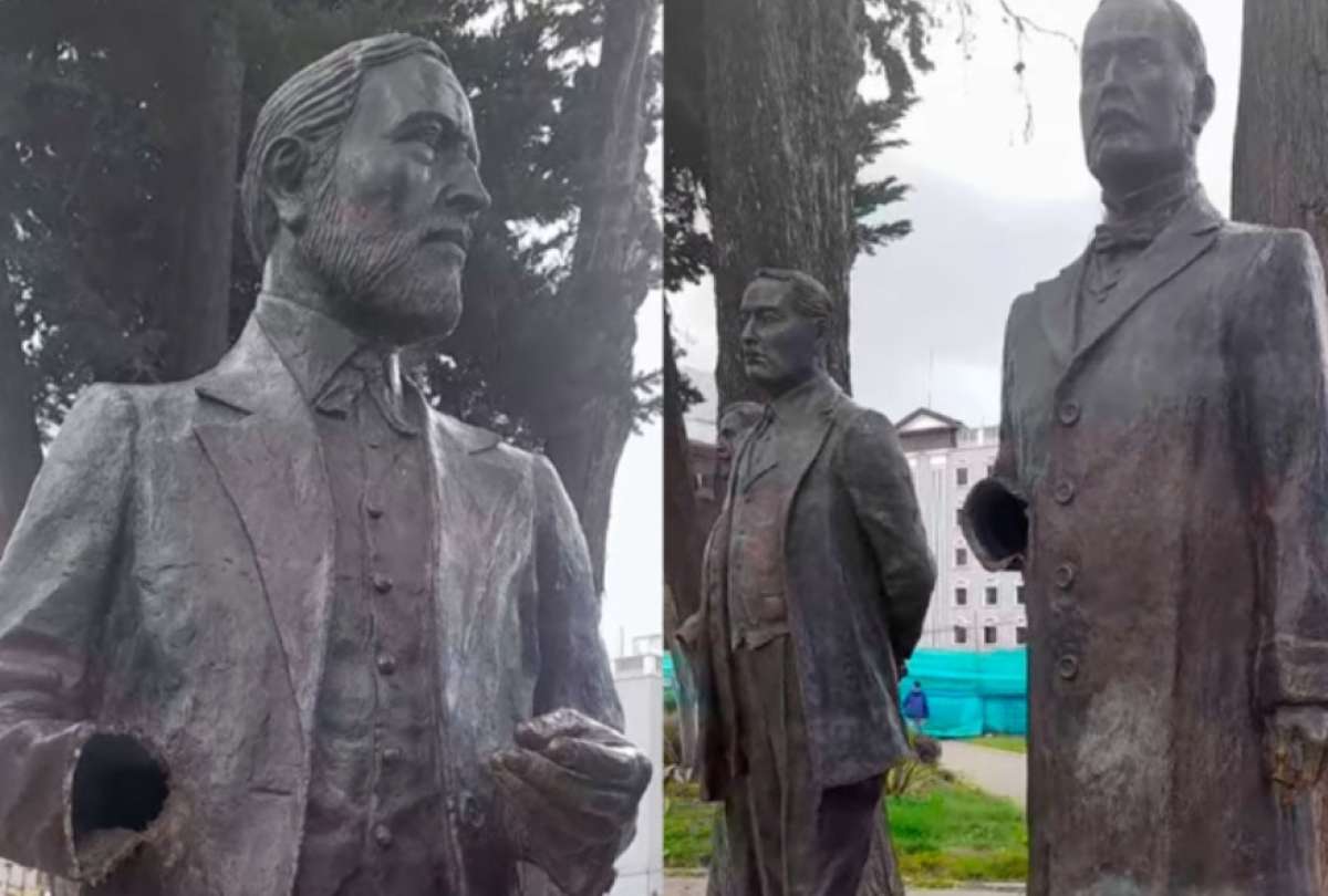 Vandalizan esculturas del parque Julio Andrade en Quito