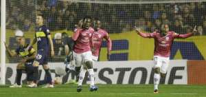 Jugadores el plantel de IDV que ganaron en 2016 a Boca Juniors en La Bombonera.