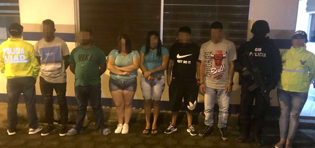 Los detenidos se encuentran a &oacute;rdenes de las autoridades para la formulaci&oacute;n de cargos.