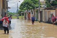 En El Oro  ya hubo parroquias que se inundaron el pasado fin de semana.