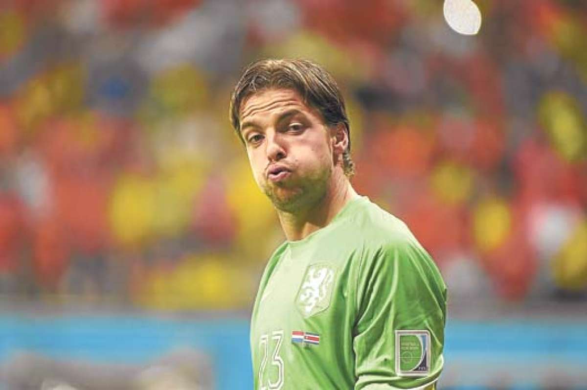 Tim Krul, portero de Holanda.
