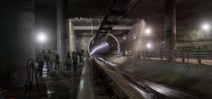 En la estaci&oacute;n El Labrador es posible observar el inicio de la v&iacute;a construida por la tuneladora &lsquo;La Guaragua&rsquo;.