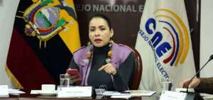Diana Atamaint, presidenta del Consejo Nacional Electoral.