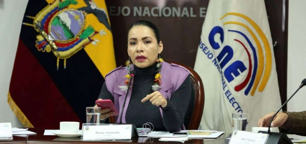 Diana Atamaint, presidenta del Consejo Nacional Electoral.