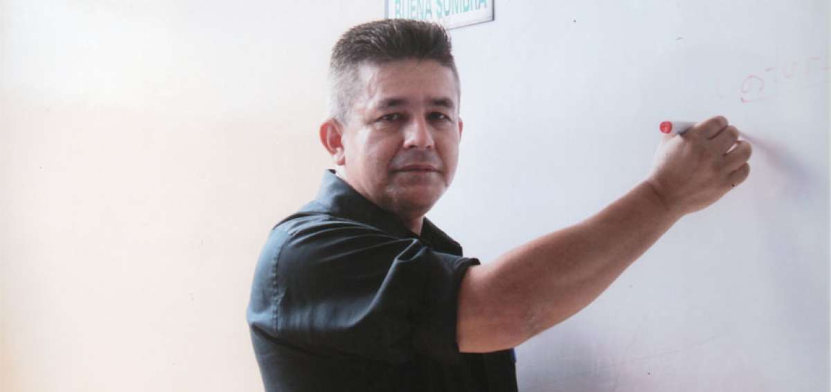 Rolando Ocampo. Docente de la Unidad Educativa Augusto Arias.