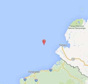 Instituto geof&iacute;sico reporta sismo cerca de las costas de Ecuador.