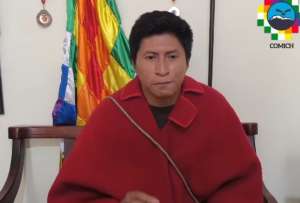 Fernando Guamán, presidente de la Confederación de Movimientos Indígenas de Chimborazo, habló sobre un supuesto fraccionamiento del movimiento indígena.