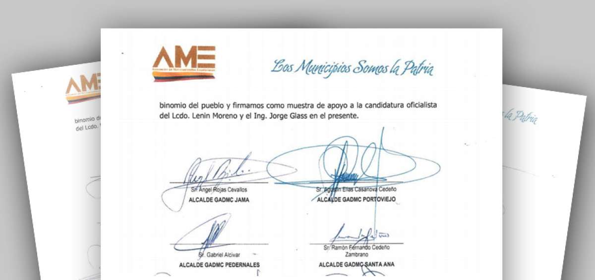 Alcaldes de Manab&iacute; y Santo Domingo anuncian respaldo "contundente" a binomio de PAIS