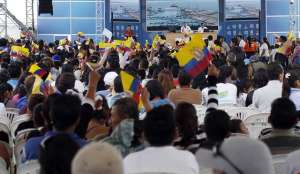 Correa agradeci&oacute; a la comunidad de Mulal&oacute; el apoyo ante protestas y desinformaci&oacute;n