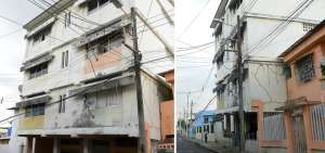 En la 15, entre Colombia y Venezuela, una de las viviendas fue da&ntilde;ada por el terremoto del 16 de abril.  