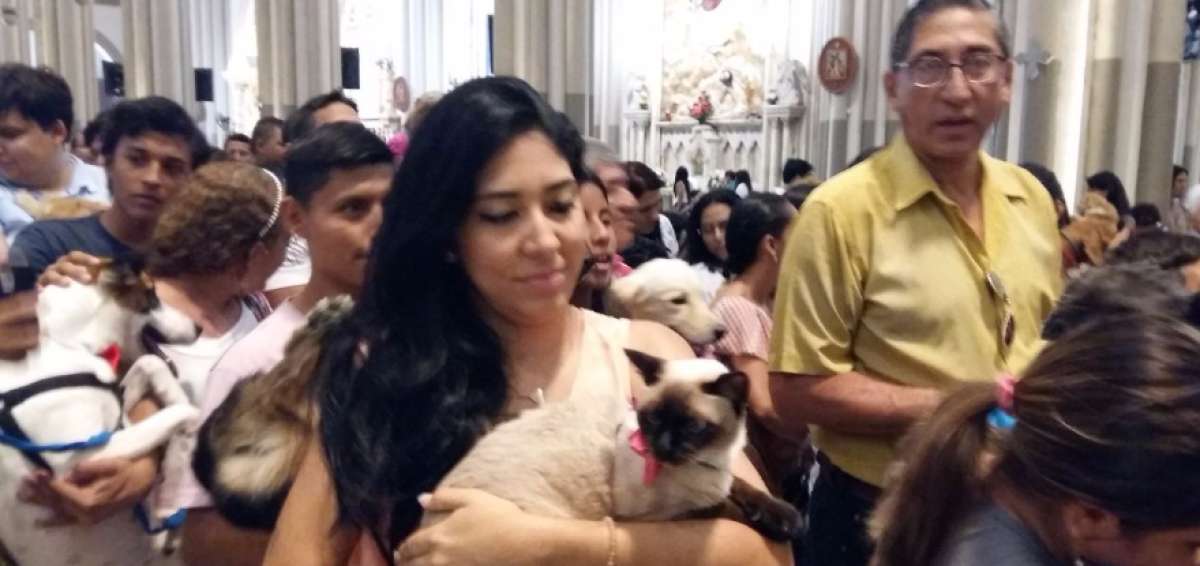 Las mascotas fueron bendecidas en la Catedral de Guayaquil
