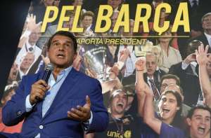 El candidato Joan Laporta es el favorito para ganar las elecciones. FOTO: AFP