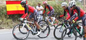 En la pruebas de pista, Steven Llorente subi&oacute; al podio al ubicarse tercero en los 500m.