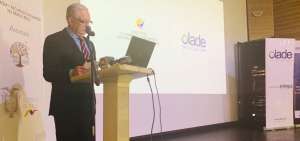 Iv&aacute;n Rodr&iacute;guez, el viceministro ecuatoriano de Electricidad, durante el evento.