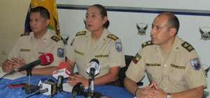 La general Tanya Varela y el coronel Henry Herrera (d) entregaron detalles del operativo.