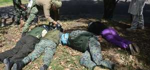 Los reporteros participaron en la simulaci&oacute;n de un secuestro en el Fuerte Militar Ecuador, ubicado en el cant&oacute;n pichinchano Rumi&ntilde;ahui.