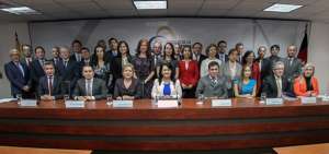 En acto desarrollado la tarde del lunes en el Consejo de la Judicatura fueron posesionados los nuevos 26 conjueces de la Corte Nacional.