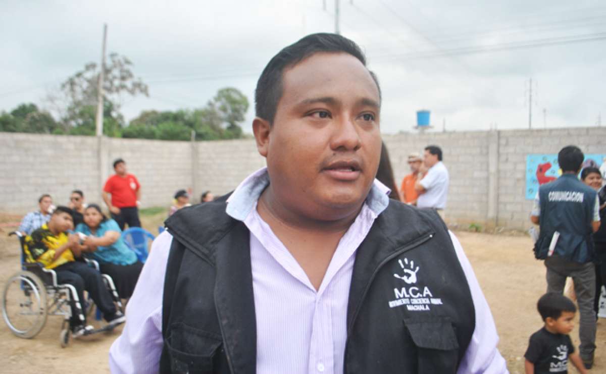 Kelwin Calder&oacute;n, presidente del Movimiento Conciencia Animal (MCA). Foto: El Tel&eacute;grafo