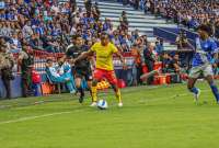 El cotejo entre Aucas y Emelec se desarrolló en el estadio Capwell de Guayaquil, este 2 de septiembre del 2023.