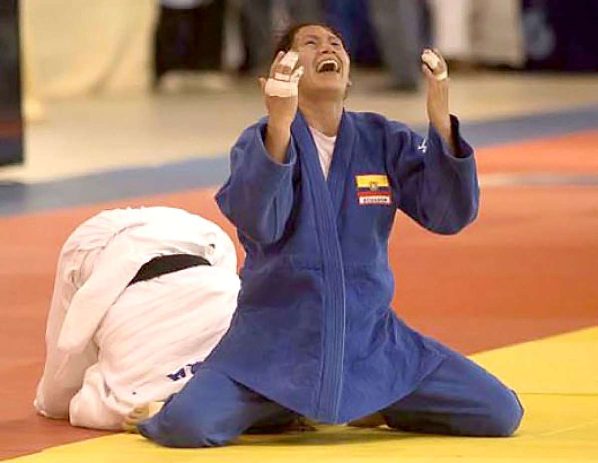 Estefan&iacute;a Garc&iacute;a de Manab&iacute; compiti&oacute; en los 63 kilos y alcanz&oacute; medalla de plata. Foto: Cortes&iacute;a 