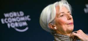 Christine Lagarde, directora gerente del Fondo Monetario Internacional (FMI), expuso la actualizaci&oacute;n de las previsiones de crecimiento para 2019 y 2020.