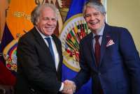 El presidente de Ecuador, Guillermo Lasso, se reunión con Luis Almagro, Secretario General de la Organización de los Estados Americanos (OEA), en  Washington D.C.