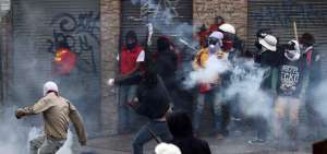 Se registran disturbios entre manifestantes ind&iacute;genas y miembros de la Polic&iacute;a Nacional.