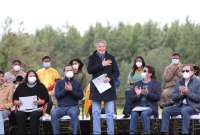 Guillermo Lasso, presidente de la República, durante su intervención en Cotopaxi