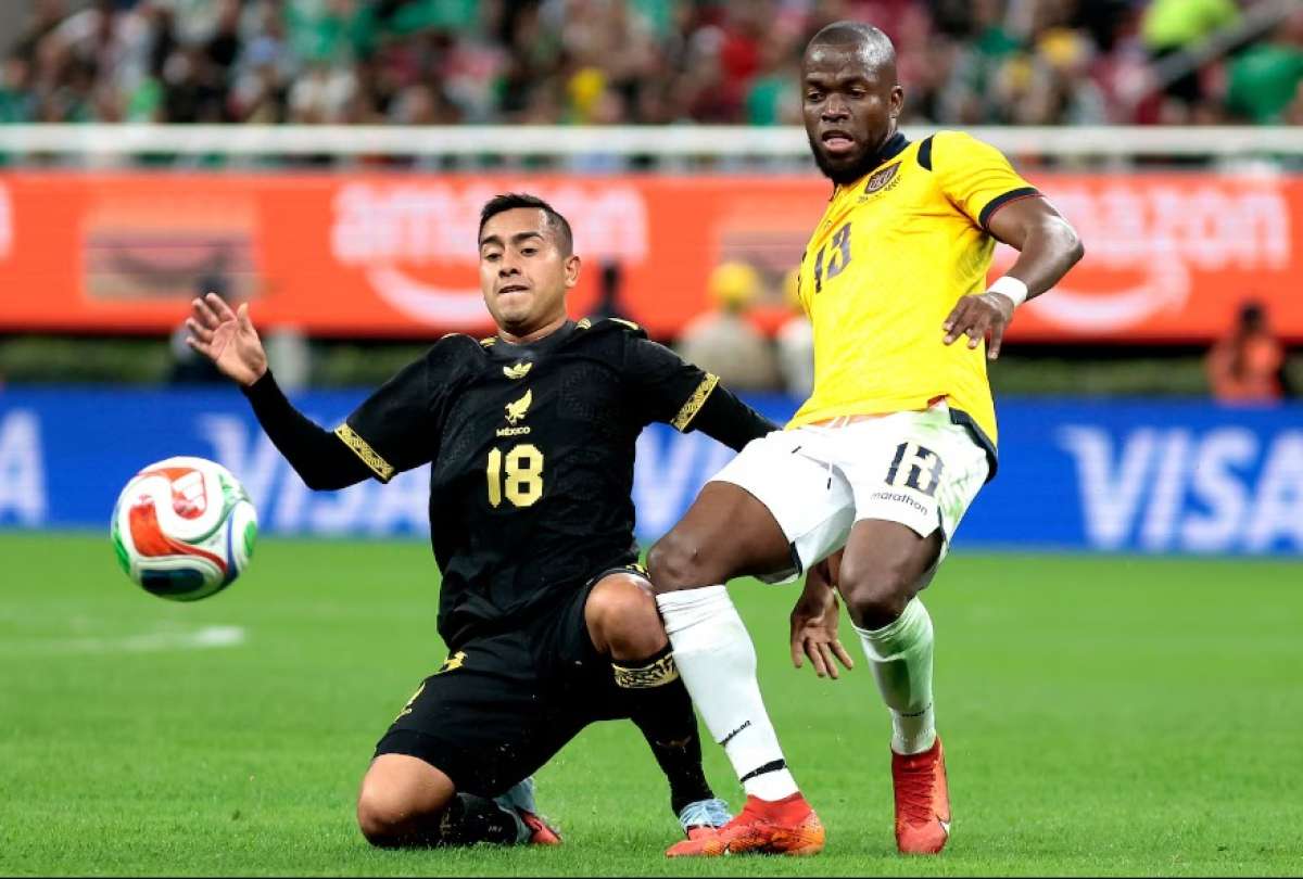 La selección ecuatoriana extraño a sus figuras en el amistoso contra México.