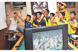 Los derechos de transmisi&oacute;n exclusiva de los partidos del Mundial de f&uacute;tbol en Ecuador les pertenecen a los canales de televisi&oacute;n Gama y TC Televisi&oacute;n. Foto: Jos&eacute; LLivisaca│El Tel&eacute;grafo