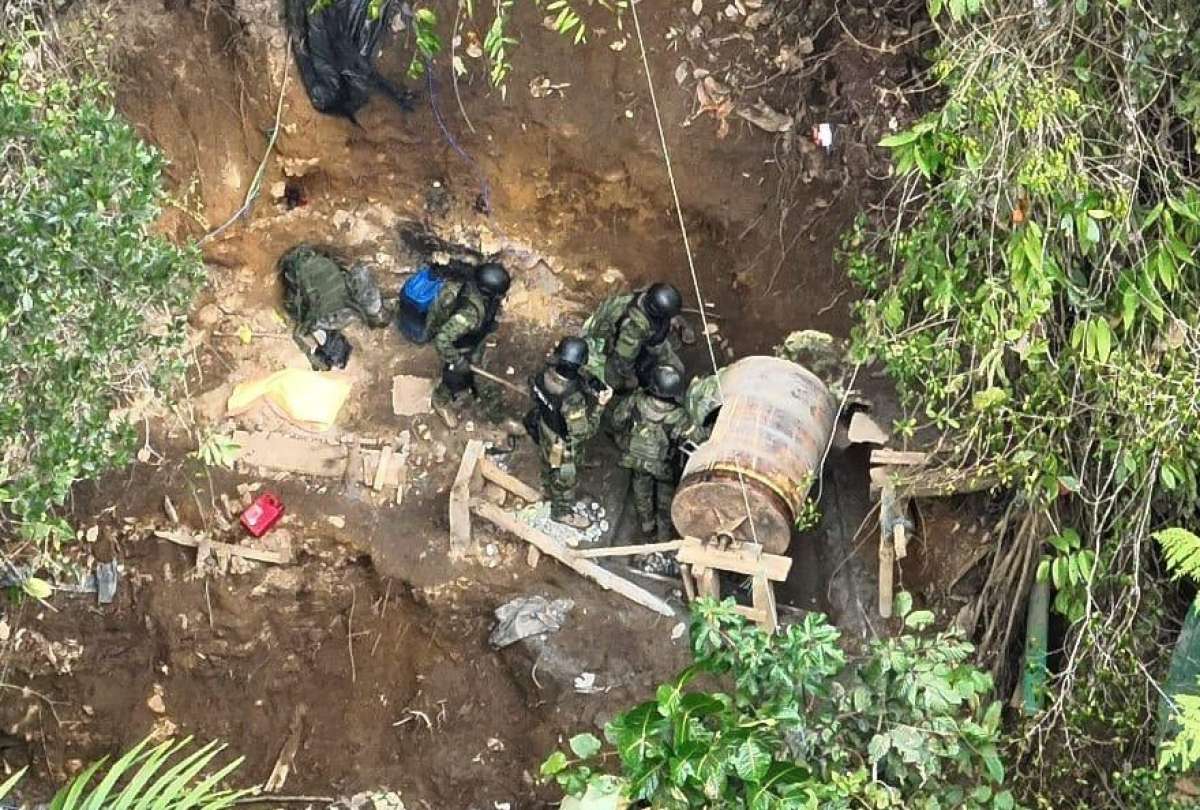 Operativo militar recupera tres zonas clave dominadas por minería ilegal en Buenos Aires, Imbabura