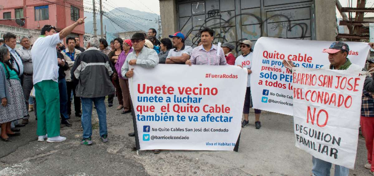 Los habitantes de San Jos&eacute; del Condado est&aacute;n organizados para impedir la ejecuci&oacute;n de los trabajos.