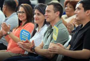 Daniel Noboa, presidente de la Rep&uacute;blica, habl&oacute; sobre la importancia de la construcci&oacute;n de vivienda de inter&eacute;s social. 