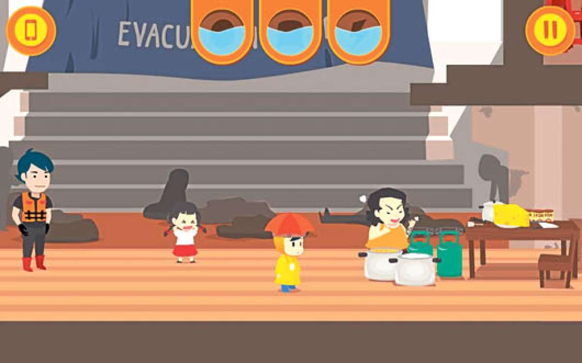 El personaje central del juego debe almacenar productos de primera necesidad, no beber agua sin hervir, entre otras misiones. Foto: Tomado de https://lh3.ggpht.com