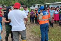 El Gobierno envió ayuda a CVhical, tras deslizamiento.