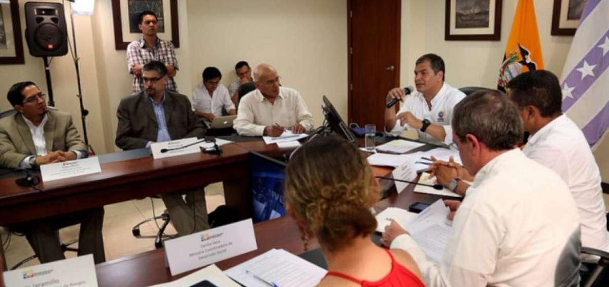 El mandatario ofreci&oacute; un conversatorio con la prensa en Guayas. 